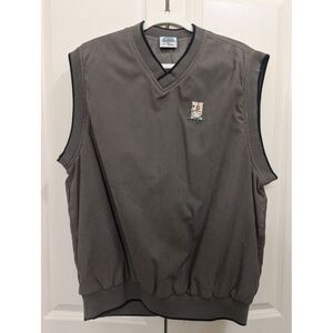 FAHRENHEIT Men's Outdoor Golf Pullover Vest Layer WindProof Size Medium Beige